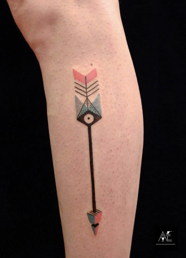 Abstract Arrow Tattoo by Alex Ejsmont