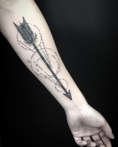 Arrow Tattoo Design by ST