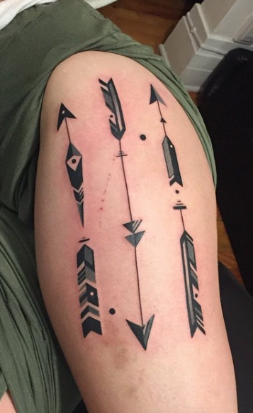 Geometric Arrow Tattoos by Karl Marks
