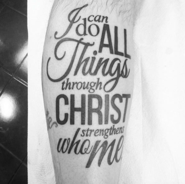 Bible Verse Tattoo by April Ramirez