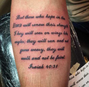 28 Uplifting Bible Verse Tattoo Designs - TattooBlend