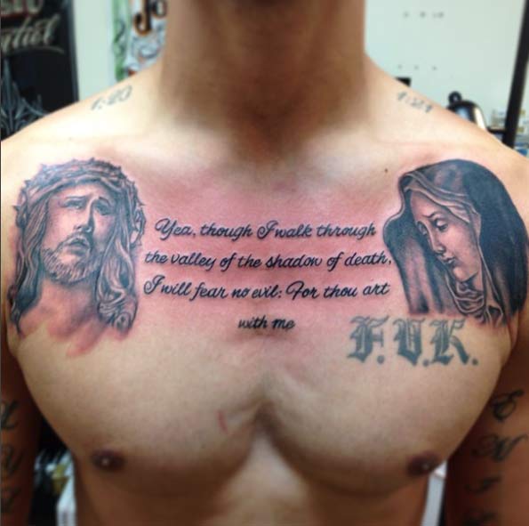 Bible Verse Tattoo by Josh Montiel