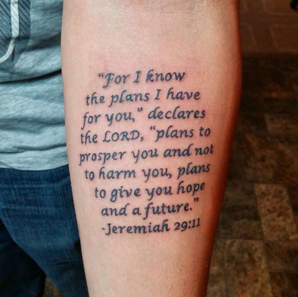 Bible Verse Tattoo Design by Kayden Huber