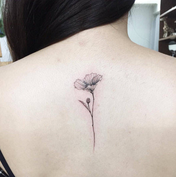 Delicate Floral Tattoo by Hongdam