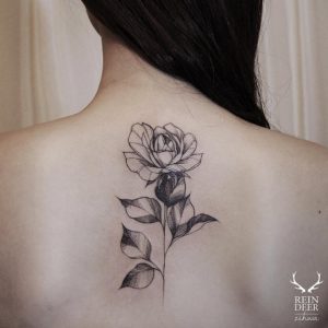 40+ Blackwork Rose Tattoos You'll Instantly Love - TattooBlend