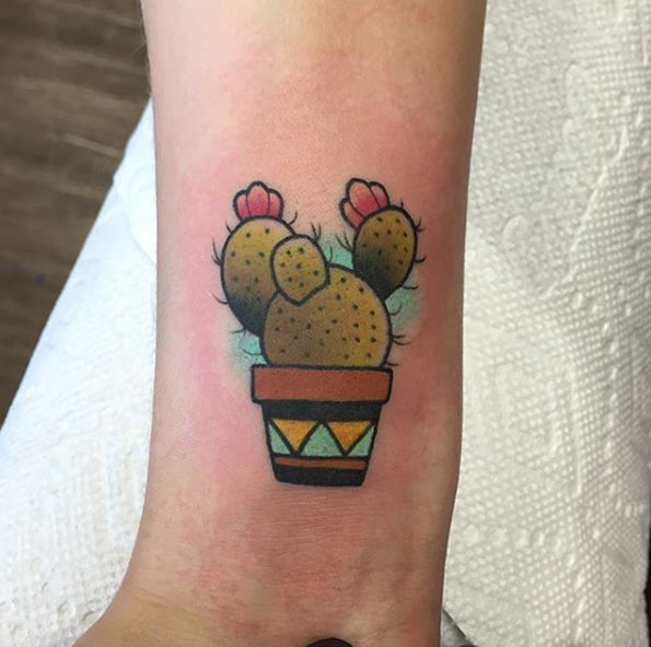 Cactus Tattoo Design by Mason Chimato