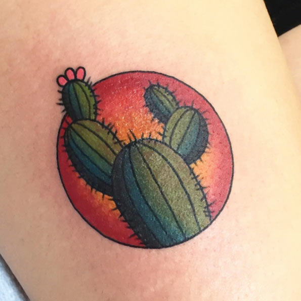 Cactus Tattoo Design by Michelle Truong