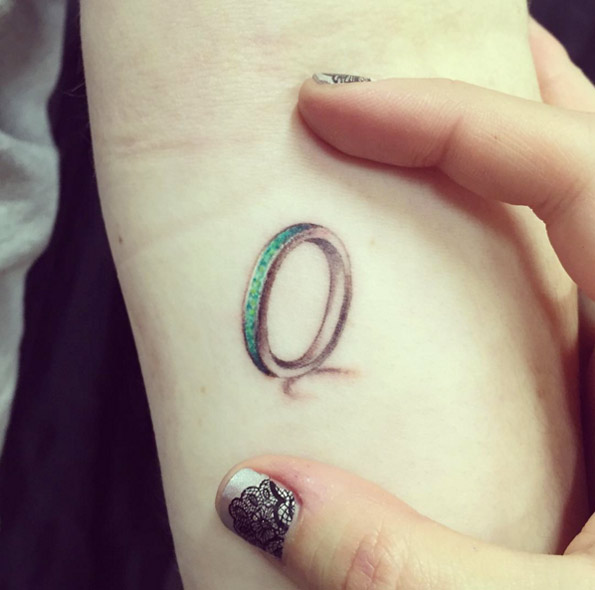 Cute Ring Tattoo by Adriana
