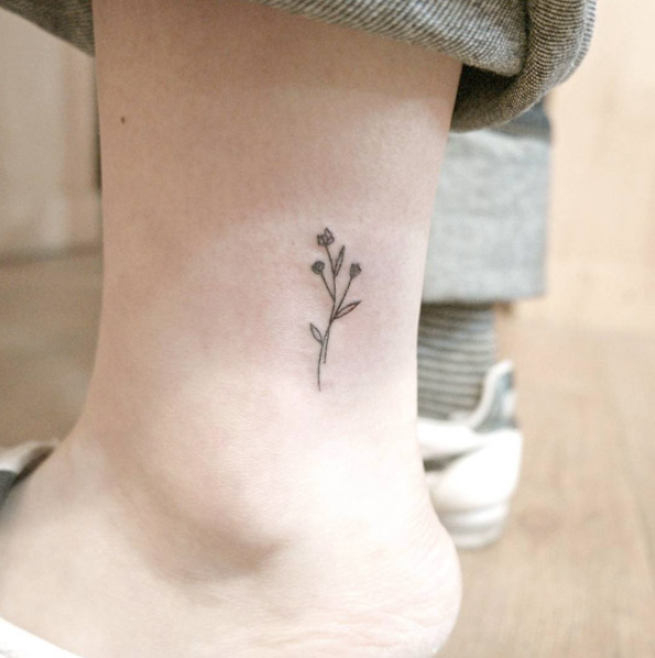 Cute Ankle Tattoo by Cheahwa