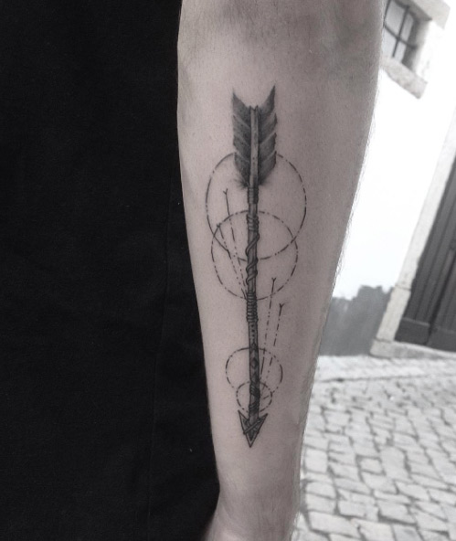 Circular Arrow Tattoo by Cristiano Fernandes