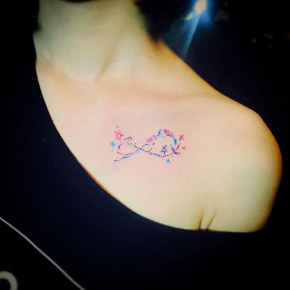 Girly Infinity Symbol Tattoo by There Tattoo