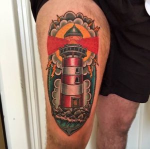 40+ Incredible Lighthouse Tattoo Designs - TattooBlend