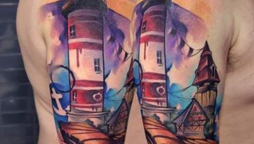 Lighthouse Tattoo Design by Uncl Paul Knows