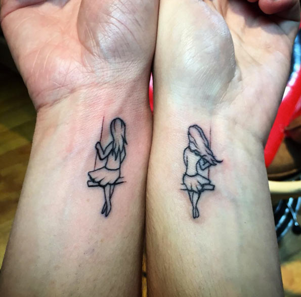 Swinging Sister Tattoos by Jeffrolowe