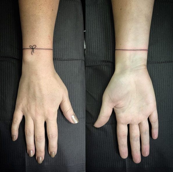 String Bracelet Tattoo by Sharnie Pilar