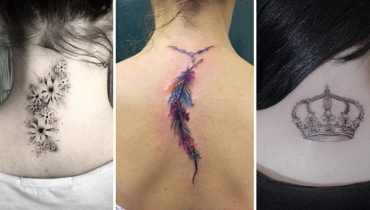 40+ Beautiful Back Neck Tattoos for Women