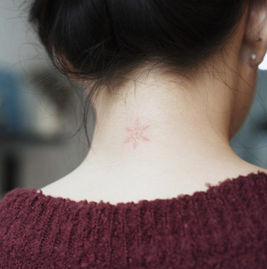 Washed Out Snow Flake Tattoo by Sol Art