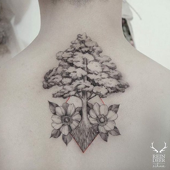 Negative Space Tree by Zihwa