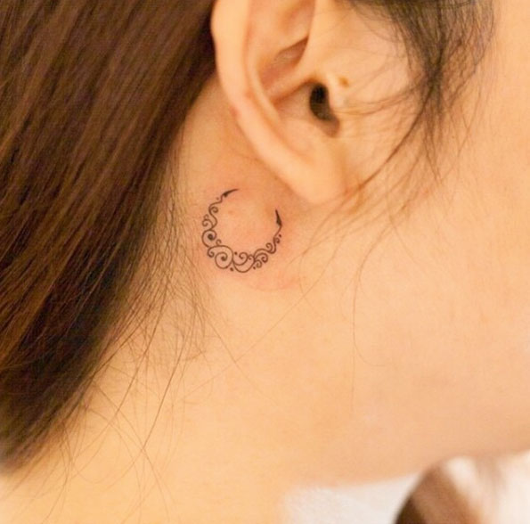 Crescent Moon Tattoo by River