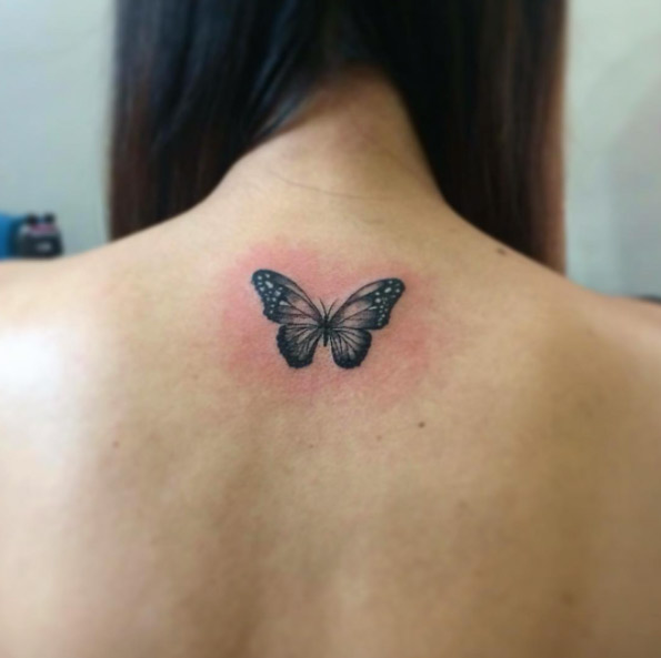 28 Beautiful Black and Grey Butterfly Tattoos TattooBlend