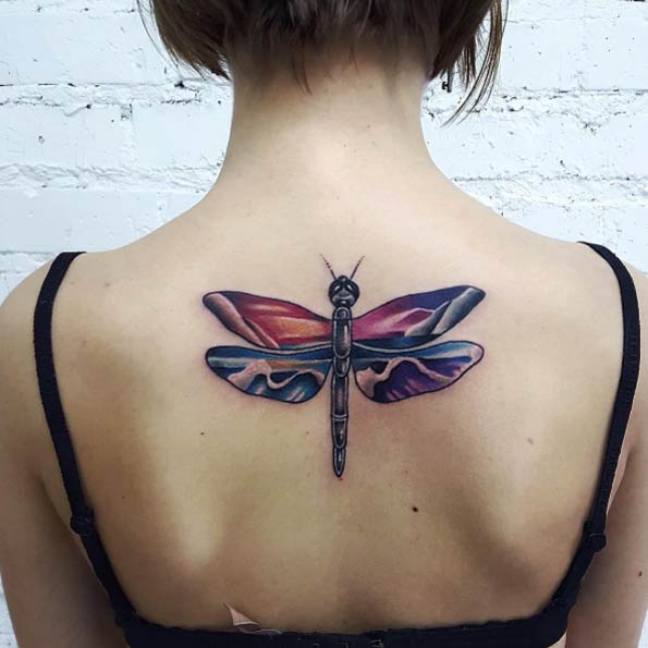 Dragonfly on Back by Natalia