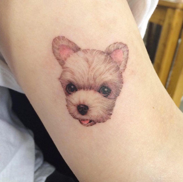 Small Dog Tattoo by Doy