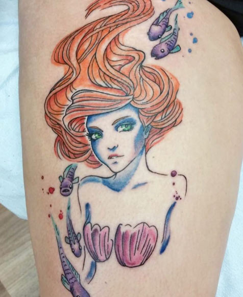 Mermaid Tattoo by Chris Olejniczak