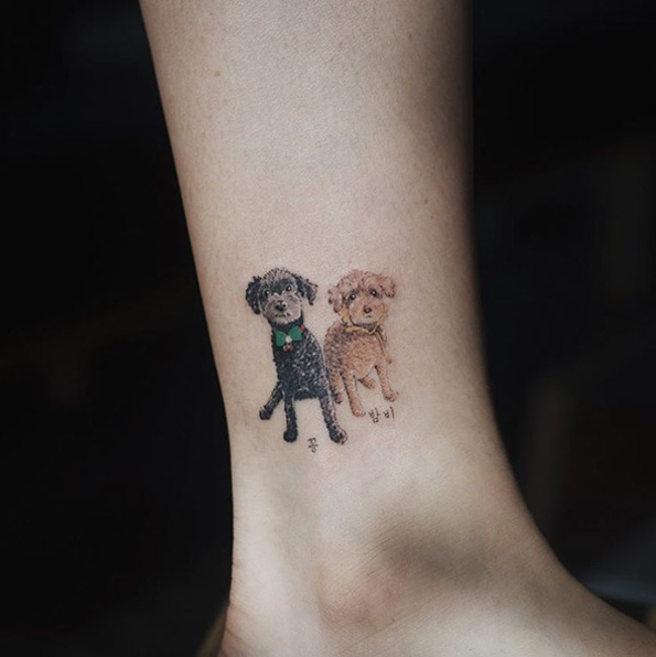 Poodle Tattoo Design by Sol Art 