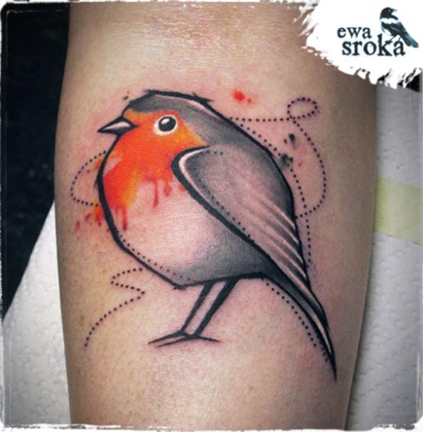 Robin Tattoo by Ewa Sroka