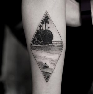 38 Gorgeous Landscape Tattoos Inspired by Nature - TattooBlend