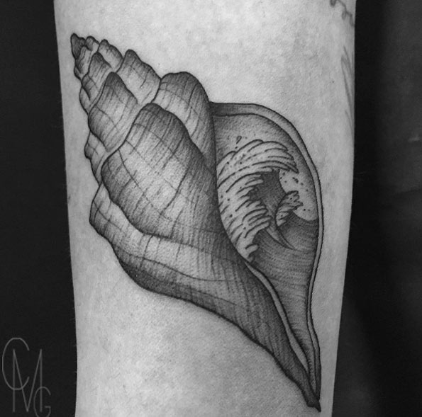Shell Tattoo by Maria