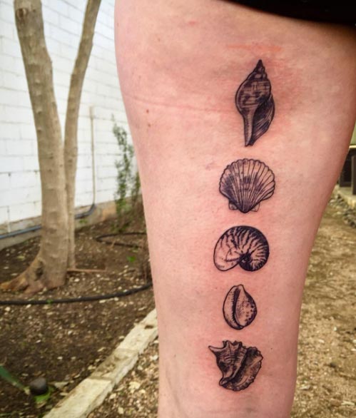 Shell Tattoo Designs by David Poe
