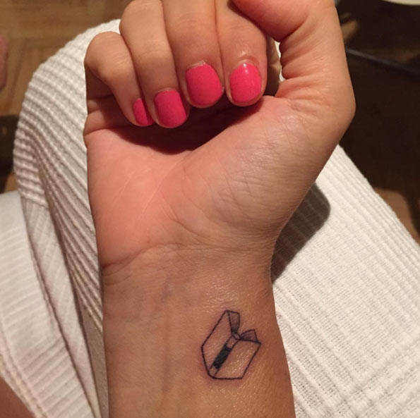Small Book Tattoo on Wrist