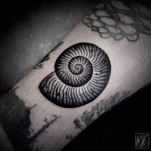 Snail Shell Tattoo by Noksi