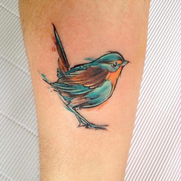 Songbird Tattoo by Adrian Bascur