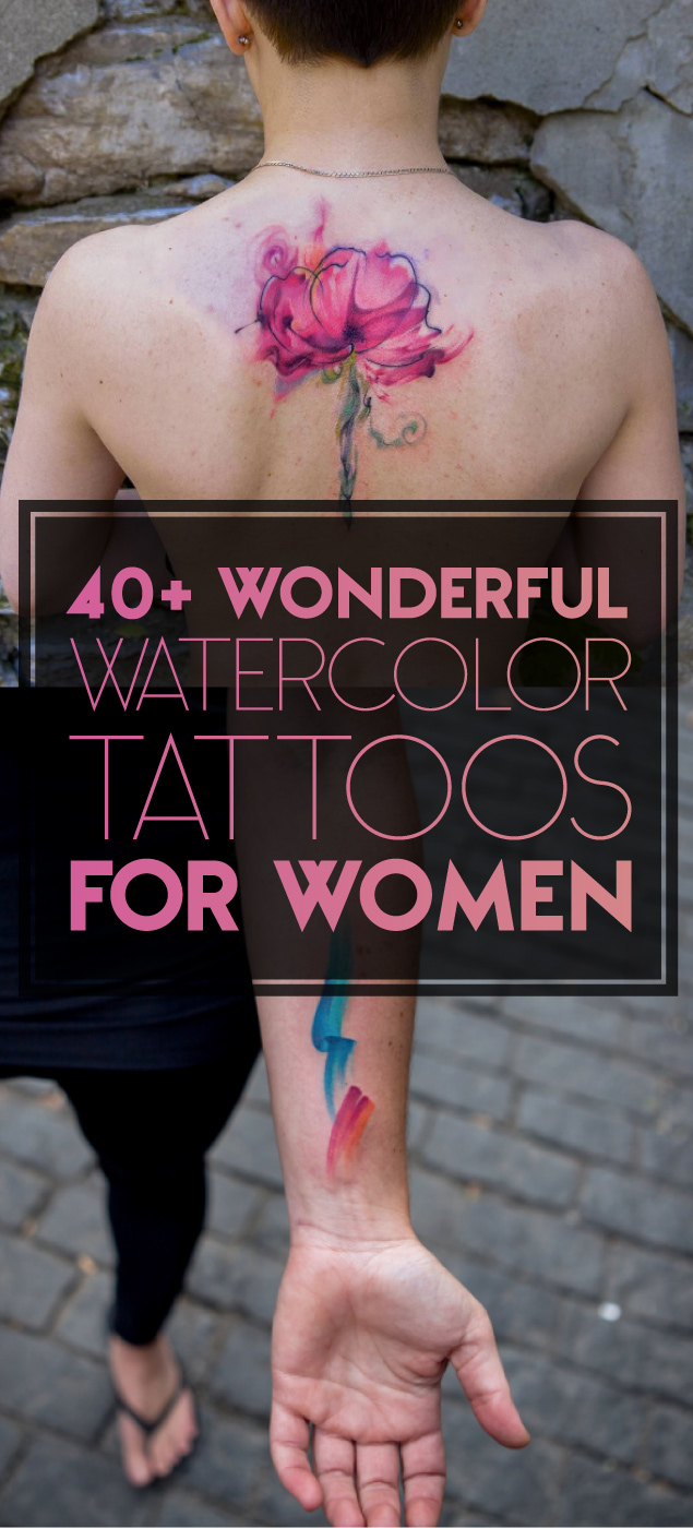 40+ Wonderful Watercolor Tattoos for Women | TattooBlend