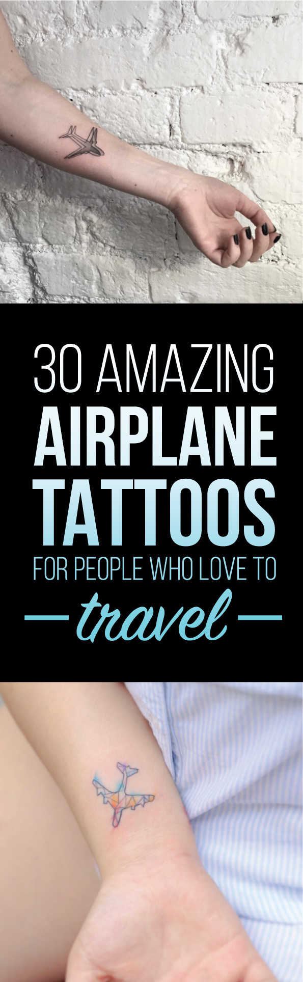 30 Amazing Airplane Tattoo Designs | TattooBlend