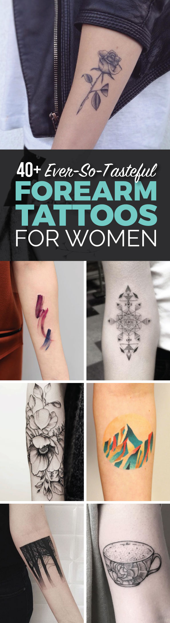 40+ Ever-So-Tasteful Forearm Tattoos for Women | TattooBlend