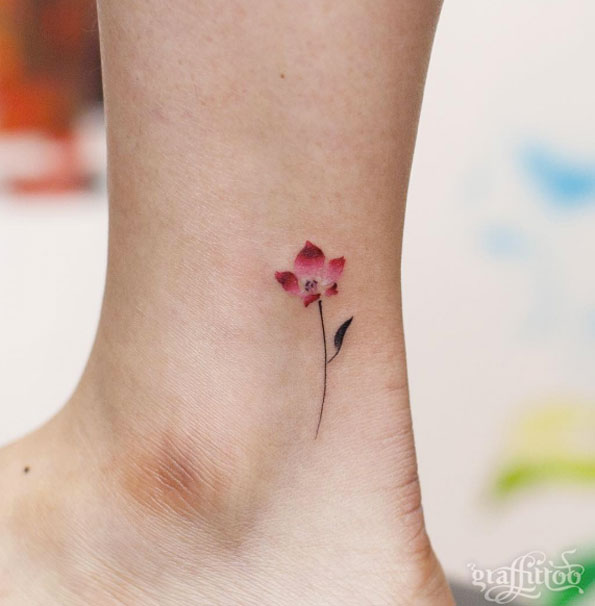Floral Ankle Work by River