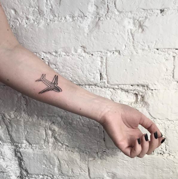 30 Amazing Airplane Tattoos For People Who Love To Travel ...