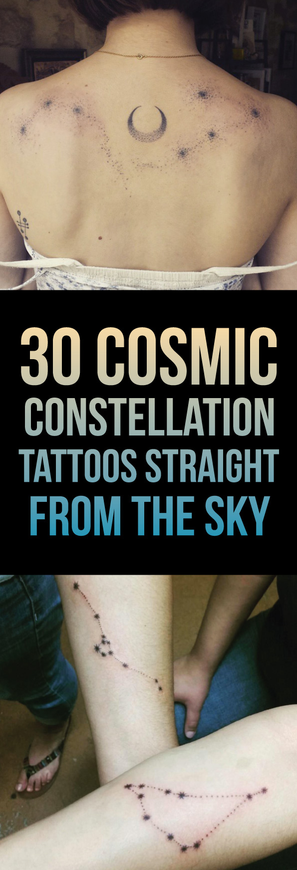 30 Cosmic Constellation Tattoos Straight From The Sky | TattooBlend