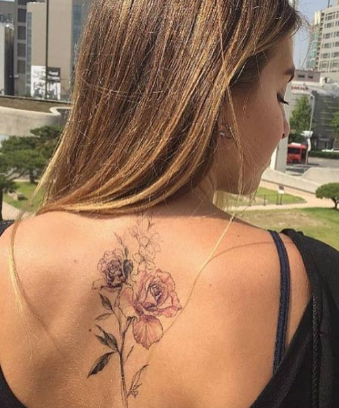 Floral back piece by Flower