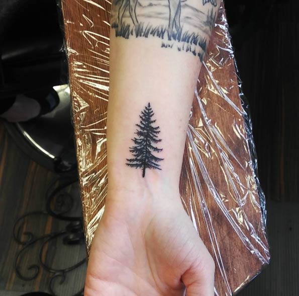 Tree Tattoo on Wrist by Bethany Nani Arzhanov