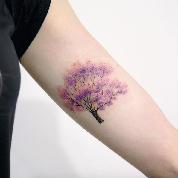 Violet Tree by Doy