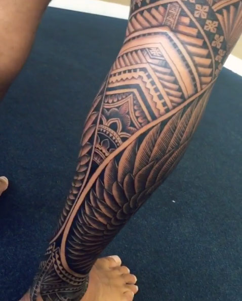 Wings in Leg Work by Samoan Mike