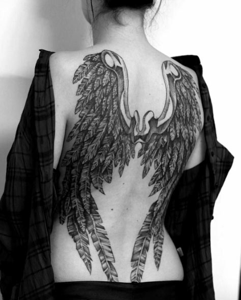 32 Best Wing Tattoos For Men and Women - TattooBlend