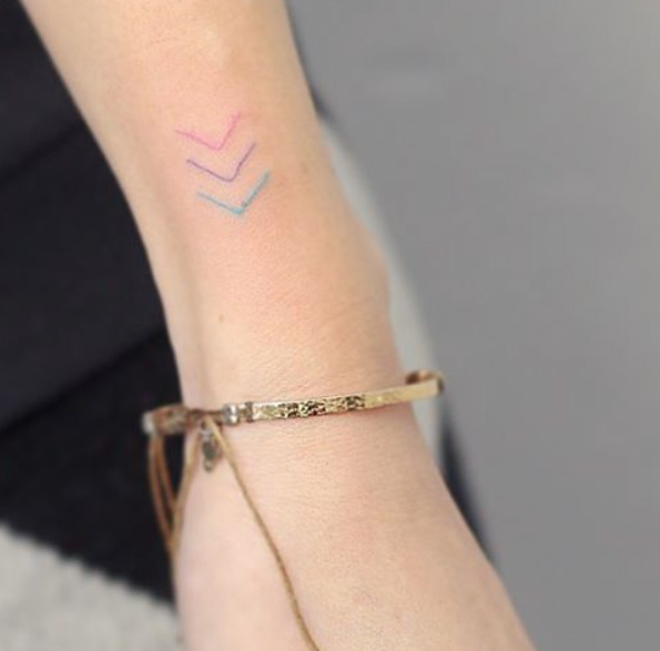 Colorful arrows by Hello Tattoo