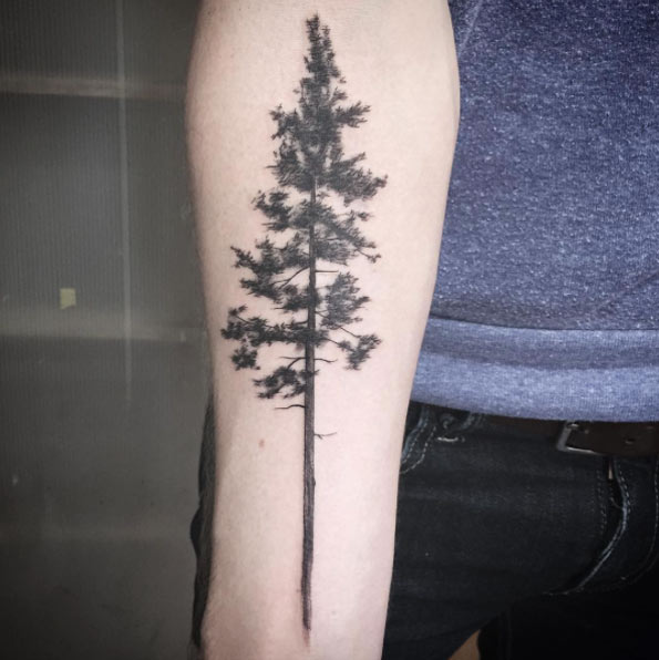Tree on forearm by Ash Timlin