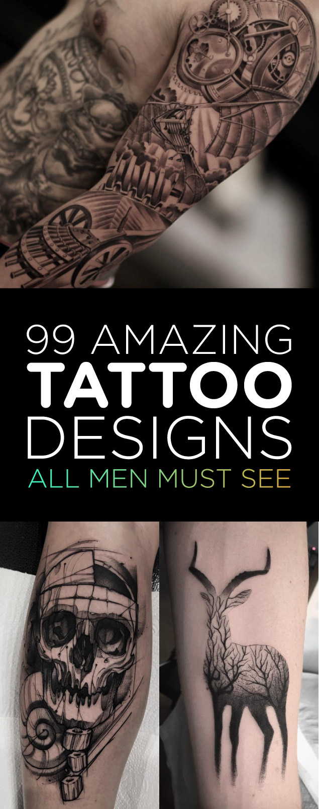 99 Amazing Tattoo Designs All Men Must See | TattooBlend