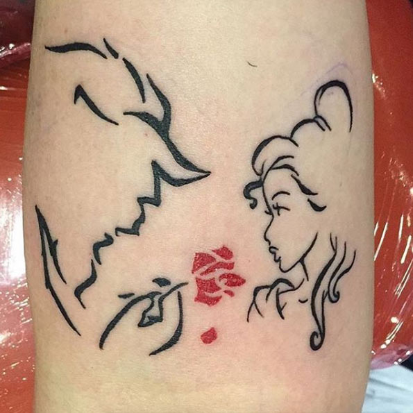 Beauty and the Beast outlines by Tommy Johnson